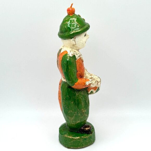 Villeroy & Boch Vtg Boy Clown Candle Brown/Green 7.5" Tall Handpainted NOS - Picture 8 of 8